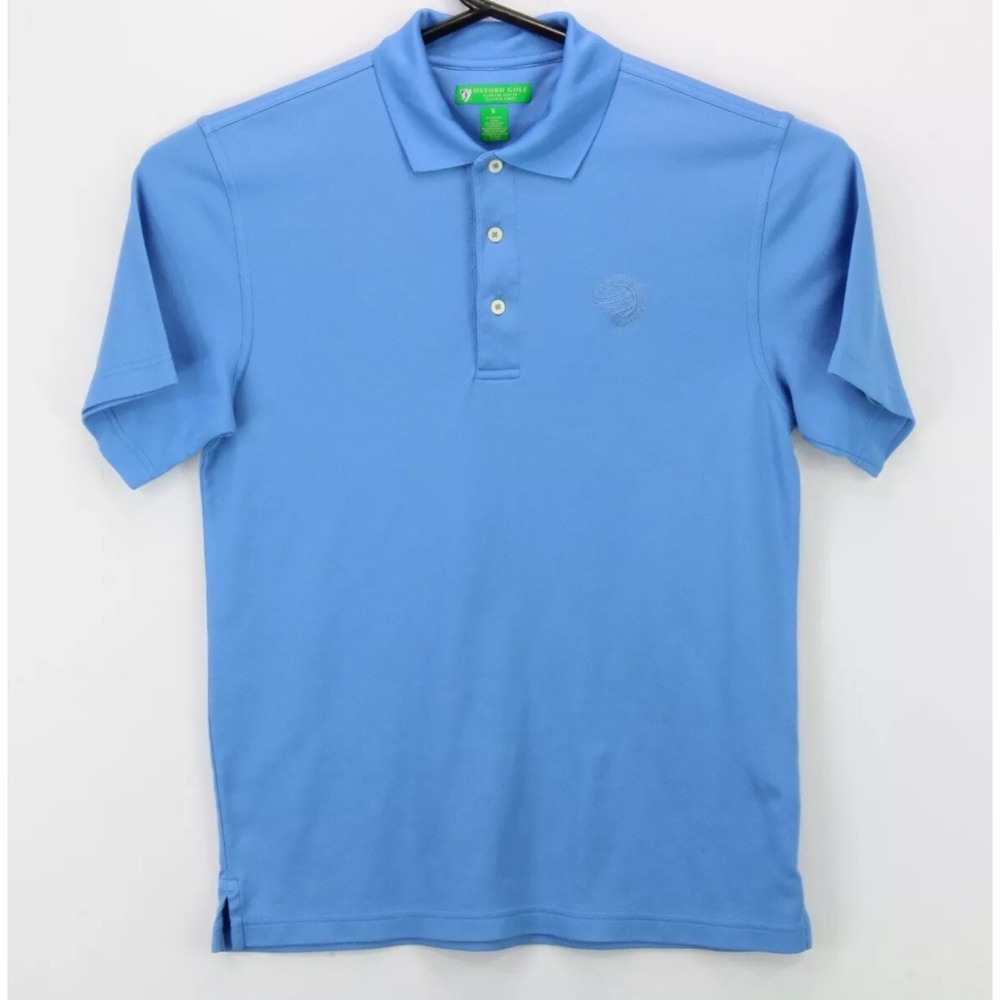 Oxford Golf Men's Polo Shirt ‎ Size Small Blue Collared Short Sleeve Adult
